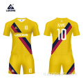 Pakyawan pasadyang soccer magsuot ng sublimation soccer uniporme set